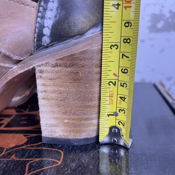 Freebird Braeden Blush Gladiator Sandal Boots Sz 9 Strappy Chunky Peep Toe Brown - Picture 13 of 16